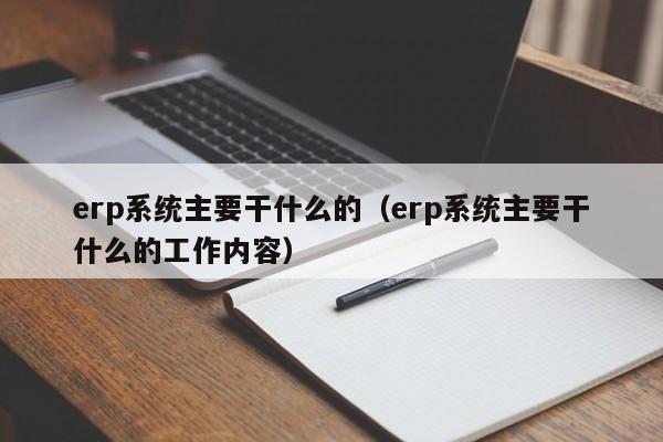 erp系统主要干什么的（erp系统主要干什么的工作内容）