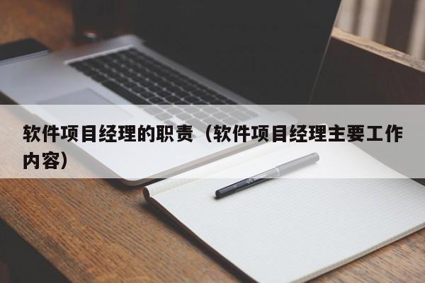 软件项目经理的职责（软件项目经理主要工作内容）