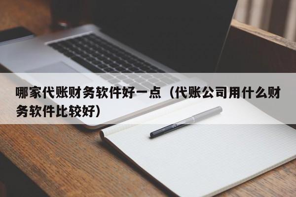 哪家代账财务软件好一点（代账公司用什么财务软件比较好）