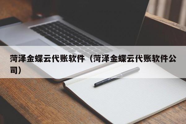 菏泽金蝶云代账软件（菏泽金蝶云代账软件公司）